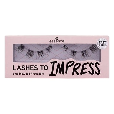 Essence LASHES TO IMPRESS umelé mihalnice s lepidlom 8 ks