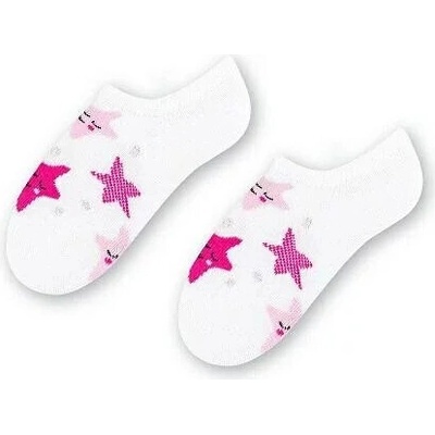 Dětské ponožky Bamboo Happy stars bílá