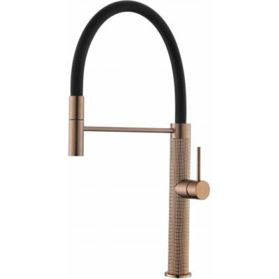 Inter Ceramic Месингов кухненски смесител icf 7789809rg - едноръкохватков, розово злато (7789809rg)