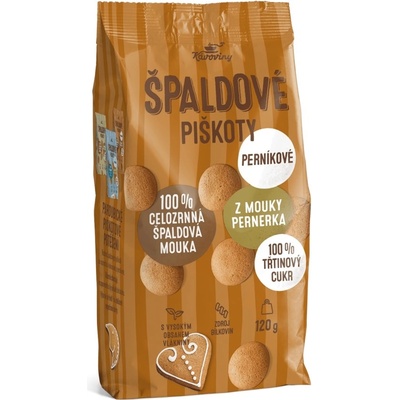 Kávoviny Špaldové piškoty perníkové 120 g – Hledejceny.cz