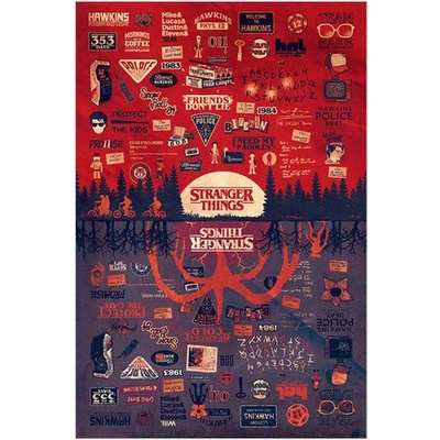 Plagát, Obraz - Stranger Things - The Upside Down, (61 x 91,5 cm)