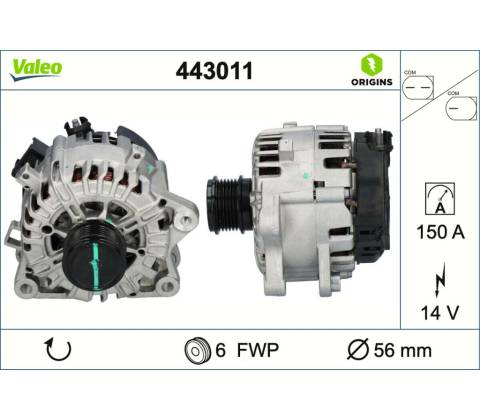 Alternátor VALEO 443011