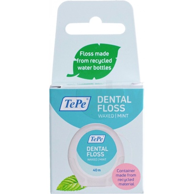 TePe Dental Floss expandujúca voskovaná zubná niť s mätovou príchuťou 40 m