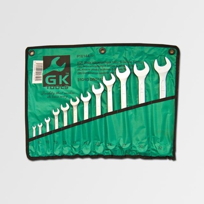 GK Tools sada očkopl.klíčů 6-32 mm 12 dílů matný chrom-obal P16144/P