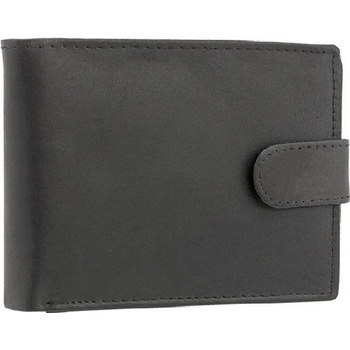 Mercucio Matná kožená peňaženka čierna