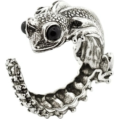 Solla Lizard Eye pánsky prsteň zo zliatiny strieborný CH M PR24