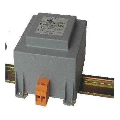 INDEL Transformátor zalévaný 200VA 230VAC 12V 16,66A na DIN lištu
