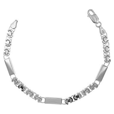 Infinitysilver stříbrný pánský náramek equo s destičkami 18100403T21