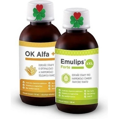 OKG sada OK Alfa+ 115 ml Emulips Forte XXL 120 ml