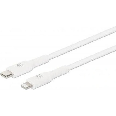 Manhattan 394529 k mobilnímu telefonu, USB C Lightning, 2m, bílý