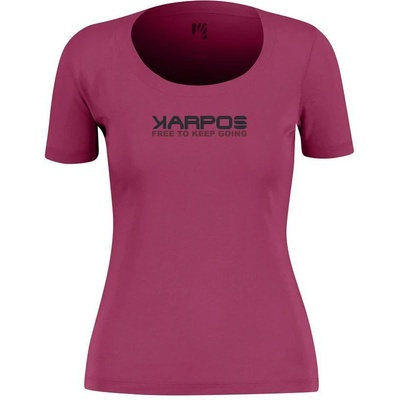 Karpos Дамска тениска Karpos Women's Loma Cotton T-Shirt - Raspberry Coulis - размер XS (916-6415-0311)