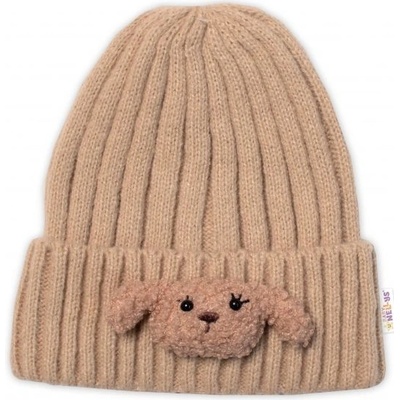 Detská zimná čiapka Bear Baby Nellys cappuccino