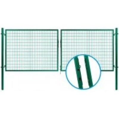 BRÁNKA SOLID® ZN+PVC Výška (cm): 120, PRIEMER Ø (cm): 4.8, Šírka (cm): 107,3