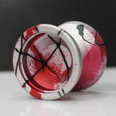 Ace-Yo Gravitation 9 White-Red-Black Splash