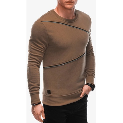 Ombre Clothing Кафяв мъжки суитчър с декоративни ципове Ombre Clothing Ombre Clothing | Kafyav | МЪЖЕ | S