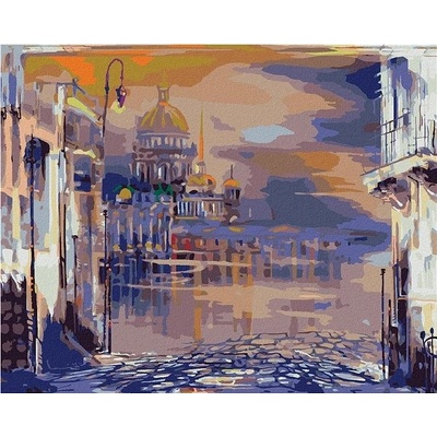 zuty Malování Podle Čísel Kostel V Saint-Petersburgu 80 x 100 Cm Plátno Rám