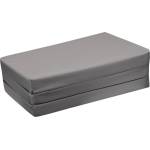 KikkaBoo Сгъваем матрак 59/118/5 см полиестер Dark Grey (31107020049) - salemax