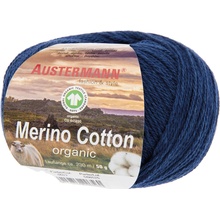 Austermann MERINO COTTON - 55% vlna merino, 45% bavlna - Ručně pletací příze Barva: 22 INDIGO