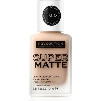 Revolution Relove Super Matte Foundation dlouhotrvající matující make-up F8.5 24 ml