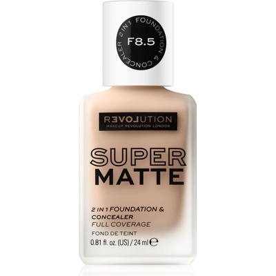 Revolution Relove Super Matte Foundation dlouhotrvající matující make-up F8.5 24 ml