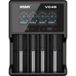 XTAR VC4SL, 4 гнезда, LCD дисплей, USB, LiIon & NIMH, 18650, CR123, AA, AAA (B-XTAR-C-VC4SL) Зарядно за батерии