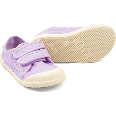 Igor Lona Velcro detské barefoot plátenky Mauve