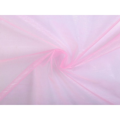 Organza tuhá dekorační, střední, 4 růžová střední