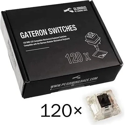 Суичове за механична клавиатура Glorious Gateron Black 120 броя (GAT-BLACK)