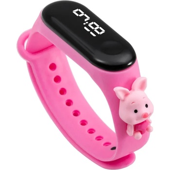 NUBKI Детски часовник NUBKI, Силиконова каишка, Прасчо (Mi9-PIGGY)