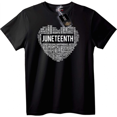 NOONEBRAND Тениска Juneteenth сърце - S, White