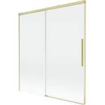 Mexen Rox 2-крилен плъзгащ се преграда за баня 150 x 150 см, прозрачен, златен (8C9-150-001-55-00)