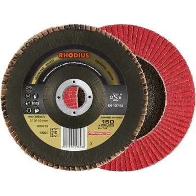 RHODIUS Lamelový brusný kotouč JUMBO SPEED 150 x 22,23 TOPline 303919