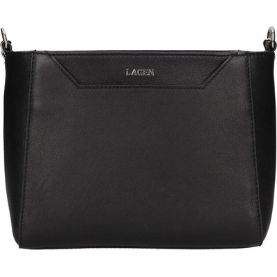 Lagen dámská kožená crossbody kabelka BLC-22/1974 BLACK černá