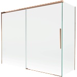 Mexen Rox двукрила плъзгаща се вана 190 + 90 x 150 cm, прозрачна, розово злато - 8C9-190-090-60-00 (8C9-190-090-60-00)