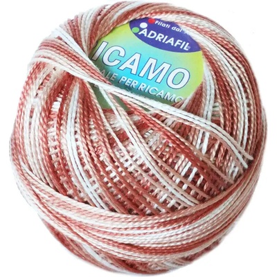 Adriafil Ricamo 8 - 96 Měděný melír