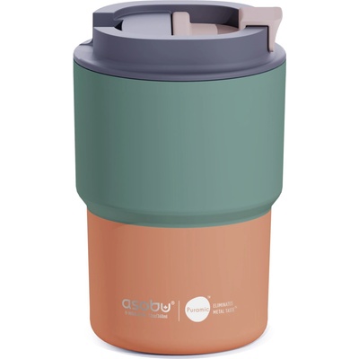 Asobu termohrnek 360 ml oranžové a zelené odstíny