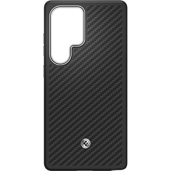Samsung Galaxy S25 Ultra Enzo Aramid case black silver (GP-FPS938PGABW)