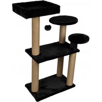 Image 1 of DUBEX Катерушка за котка, легло, три стълба, четри площадки и топче 65 х 86 х 111 см, ЧЕРНА - dubex Турция 51598/tvr60-5