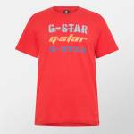 G Star Тениска G Star Triple Logo Graphic T-Shirt - Bright Flame