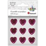 TITANUM Craft-Fun Series Fuchsia Titanum Heart Crystals (24sl03138)