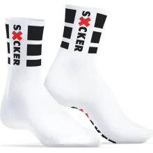 SneakXX SUCKER bavlnené ponožky biele