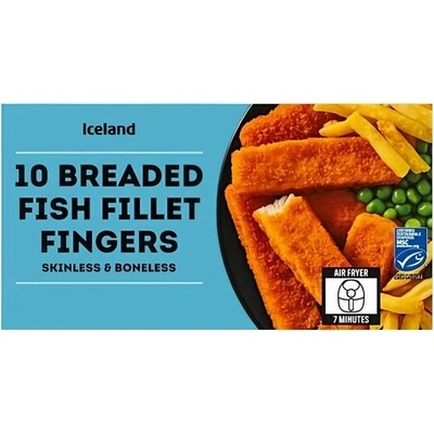 Iceland Rybí prsty ze 100% filetů aljašské tresky bez kůže a kostí 10ks 250g