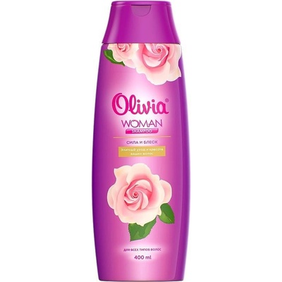 Olivia Шампоан за жени Сила и блясък за всеки тип коса, 400мл