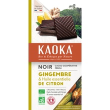 Kaoka Bio hořká citrón-zázvor 100 g