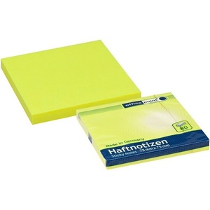 Office Point Самоз. лист Office Point Жълт неон 75х75mm 80 л (1901010-59-5527500-63)