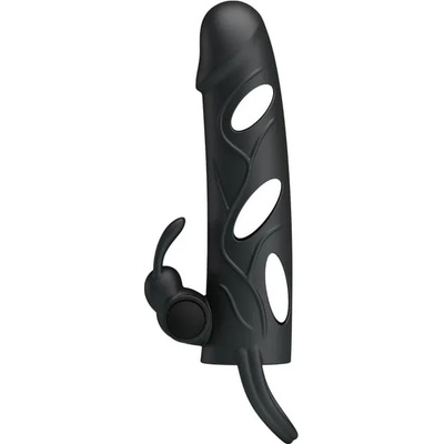 Pretty Love Penis sleeve with Ball Strap Black