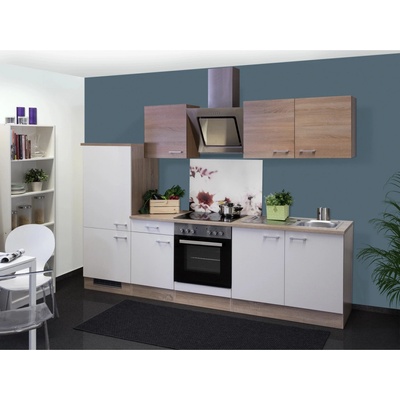 Flex Well Kuchyňa Florida 270 cm/typ 5 chladnička/rúra/varná doska/digestor