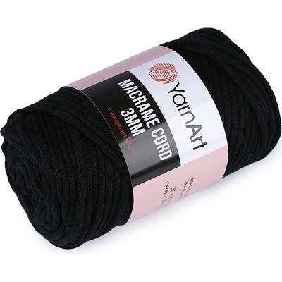 Pletací příze Macrame Cord 250 g Varianta: 8 (750) černá, Balení: 1 ks 47053/107207/215805
