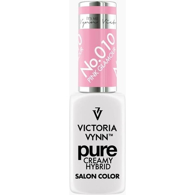 VICTORIA VYNN Hybridní gel lak PURE CREAMY HYBRID 010 Pink Glamour 8 ml