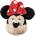 Cerda Minnie Plush Key chain 7 cm - Red (Red)